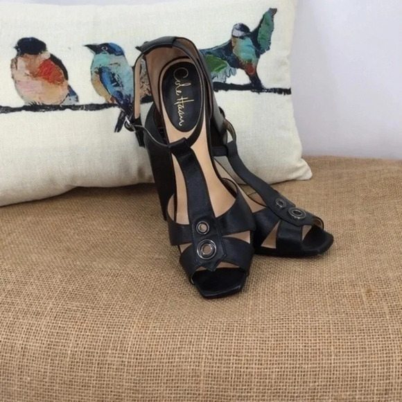 Cole Haan - Nike Air Tech Leather T-Strap Heel - Picture 3 of 8